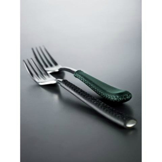 DUETTO LEATHER 24-PIECE CUTLERY SET BY CASA BUGATTI - Luxxdesign.com - 3