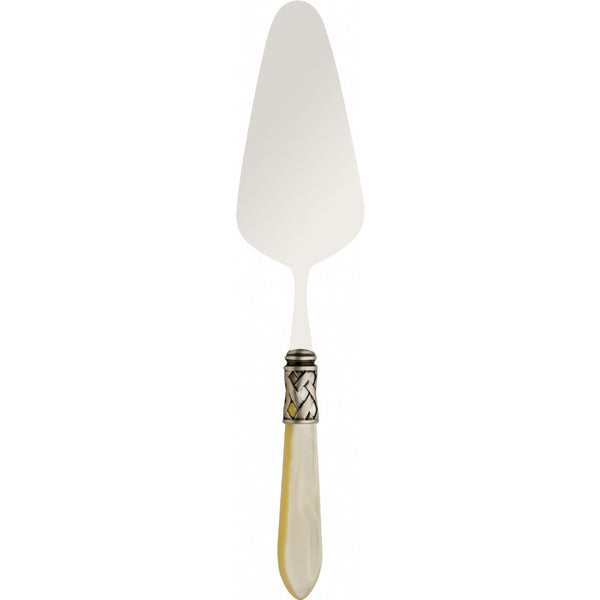 ALADDIN OLD SILVER-PLATED RING CAKE SERVER