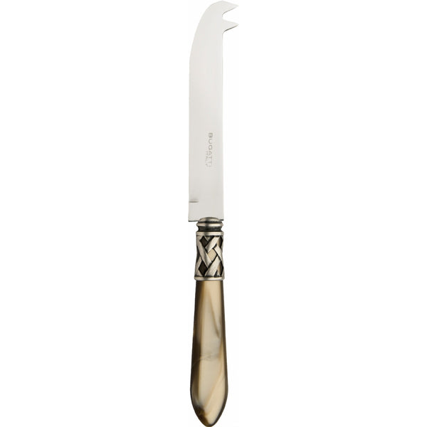 ALADDIN OLD SILVER-PLATED RING CHEESE 2 POINTS DEER KNIFE