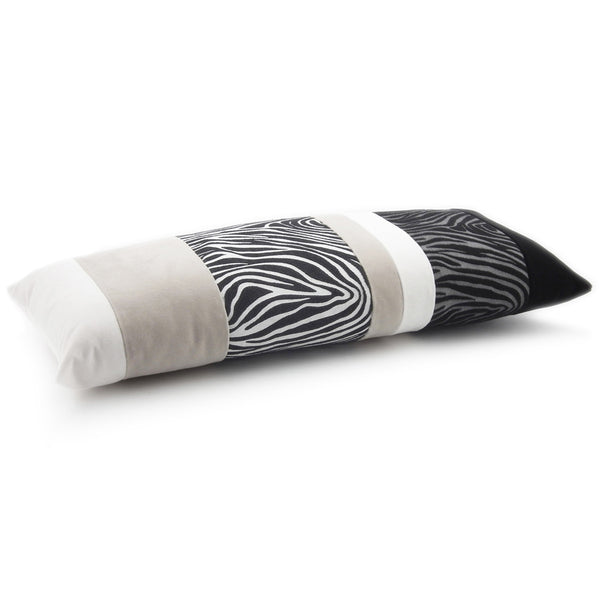 GLAMOROUS GREY BAGUETTE CUSHION 35x80 BY L'OPIFICIO - Luxxdesign.com - 1