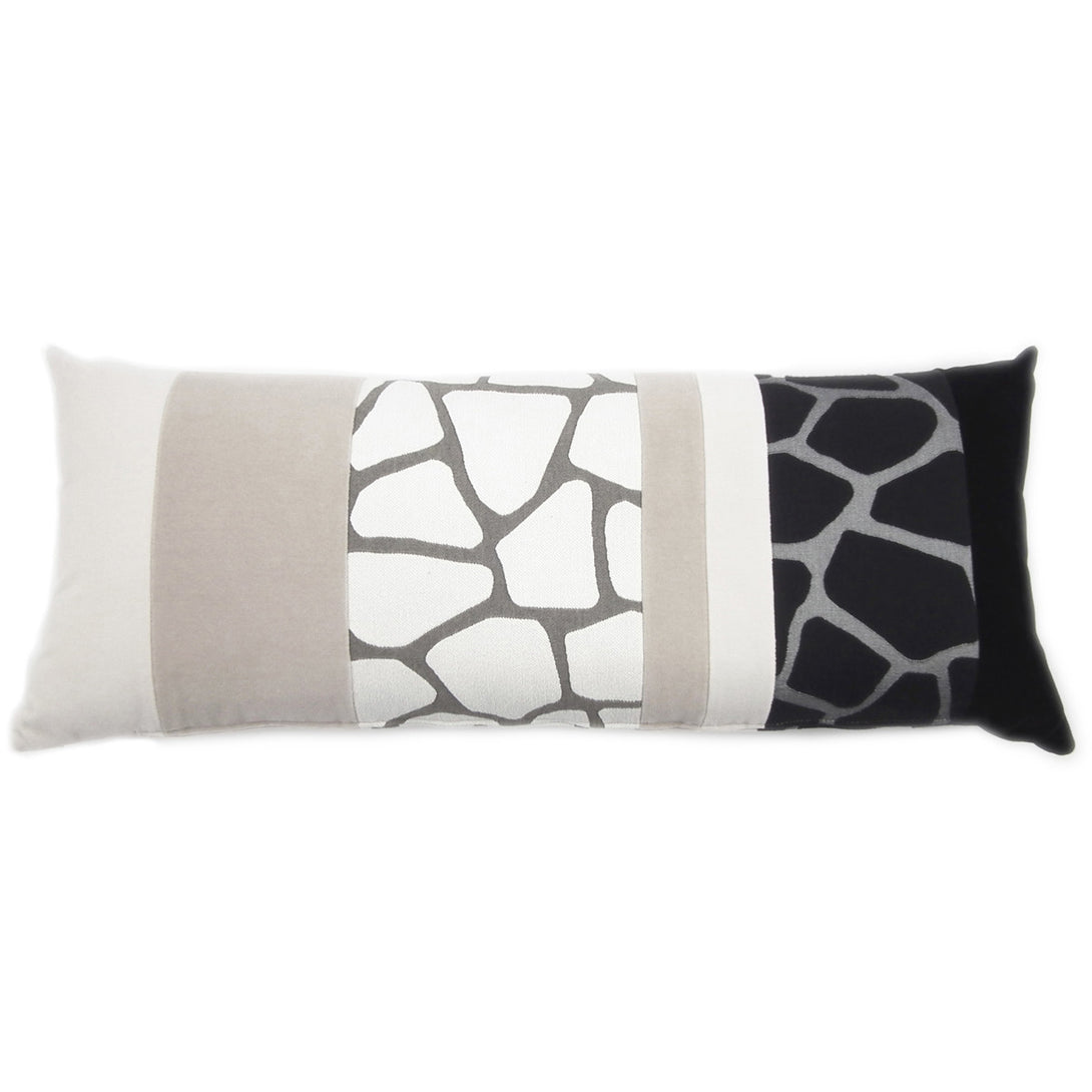 GLAMOROUS GREY BAGUETTE CUSHION 35x80 BY L'OPIFICIO - Luxxdesign.com - 2