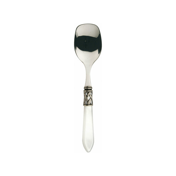 ALADDIN OLD SILVER-PLATED RING 6 ICE CREAM SPOONS