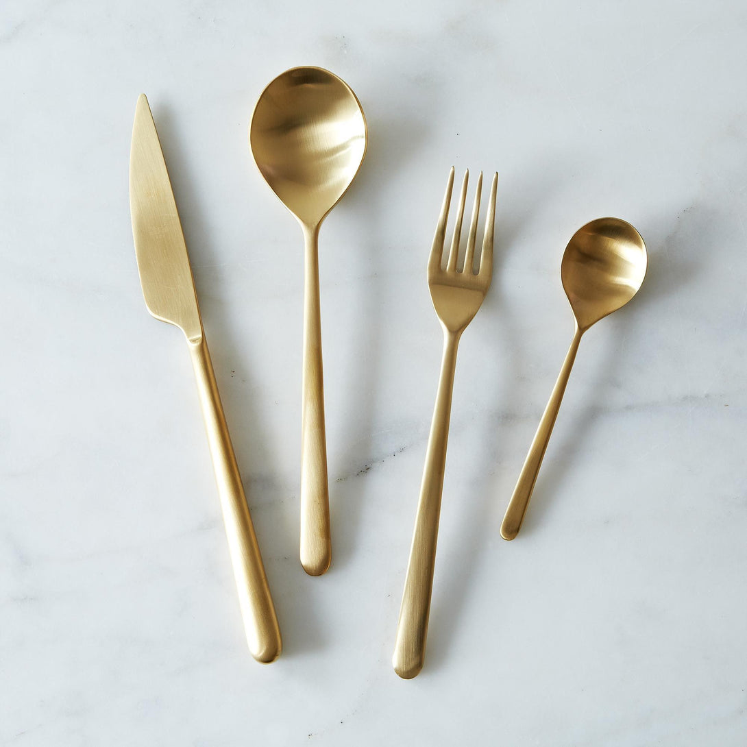 LINEA ICE ORO 24-PIECE CUTLERY SET BY MEPRA - Luxxdesign.com - 2