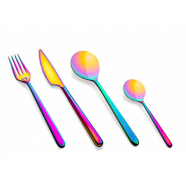 LINEA RAINBOW CUTLERY SET 24