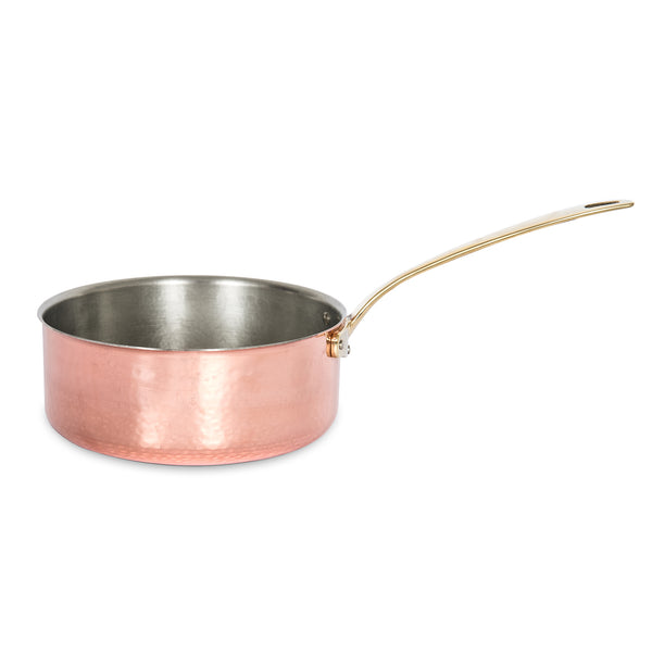 COPPER LOW SAUCEPAN ONE HANDLE WITH LID