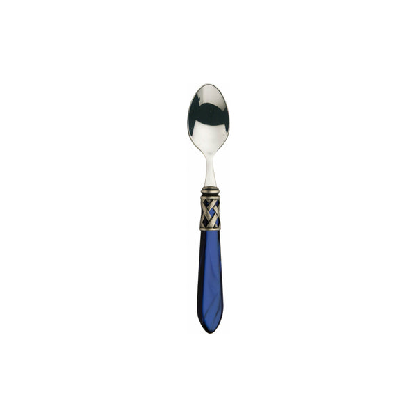 ALADDIN OLD SILVER-PLATED RING 6 MOKA SPOONS