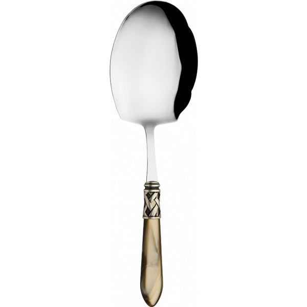 ALADDIN OLD SILVER-PLATED RING RICE-KEBAB SPOON