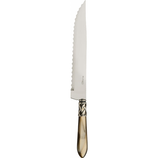 ALADDIN OLD SILVER-PLATED RING ROAST CARVING KNIFE