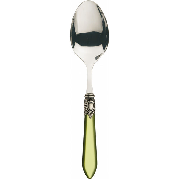 OXFORD OLD SILVER-PLATED RING SALAD SERVING SPOON