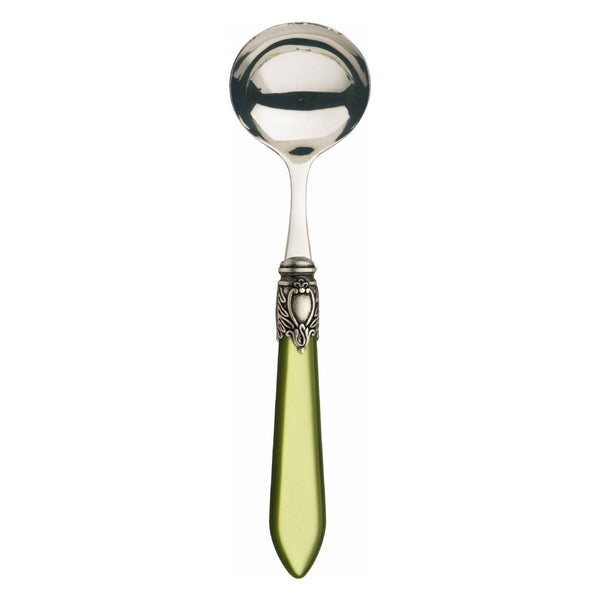 OXFORD OLD SILVER-PLATED RING SAUCE AND GRAVY LADLE