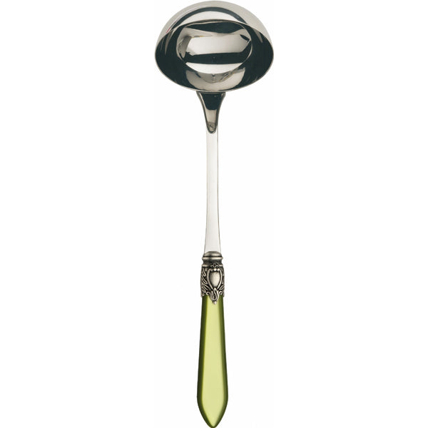 OXFORD OLD SILVER-PLATED RING SOUP LADLE