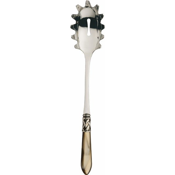 ALADDIN OLD SILVER-PLATED RING SPAGHETTI SCOOP