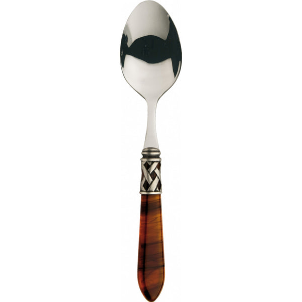 ALADDIN OLD SILVER-PLATED RING 6 TABLE SPOONS