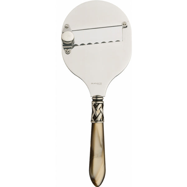 ALADDIN OLD SILVER-PLATED RING TRUFFLE SLICER
