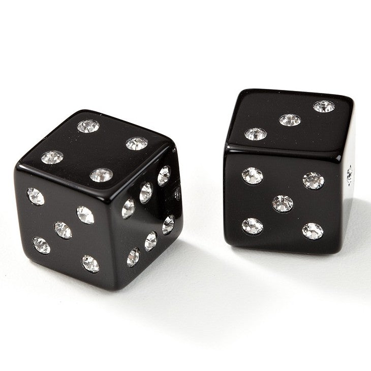 Renzo Romagnoli. Buy on luxxdesign.com. Black dice with swarovsky.