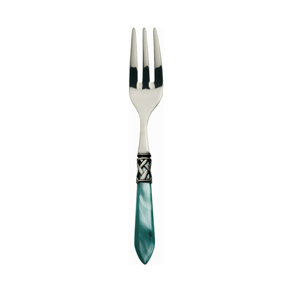ALADDIN OLD SILVER-PLATED RING 6 CAKE FORKS