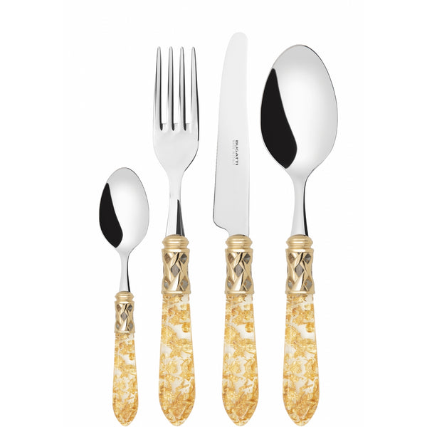 ALADDIN GOLD RING CUTLERY SET 24