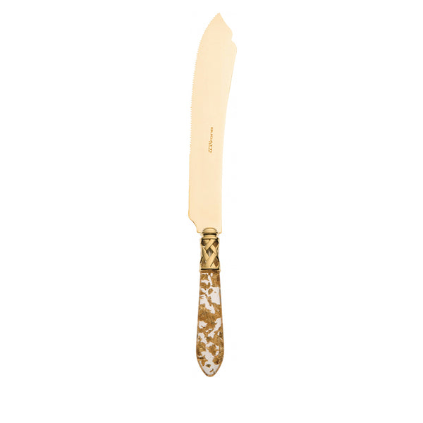 ALADDIN GOLD CAKE AND DESSERT KNIFE